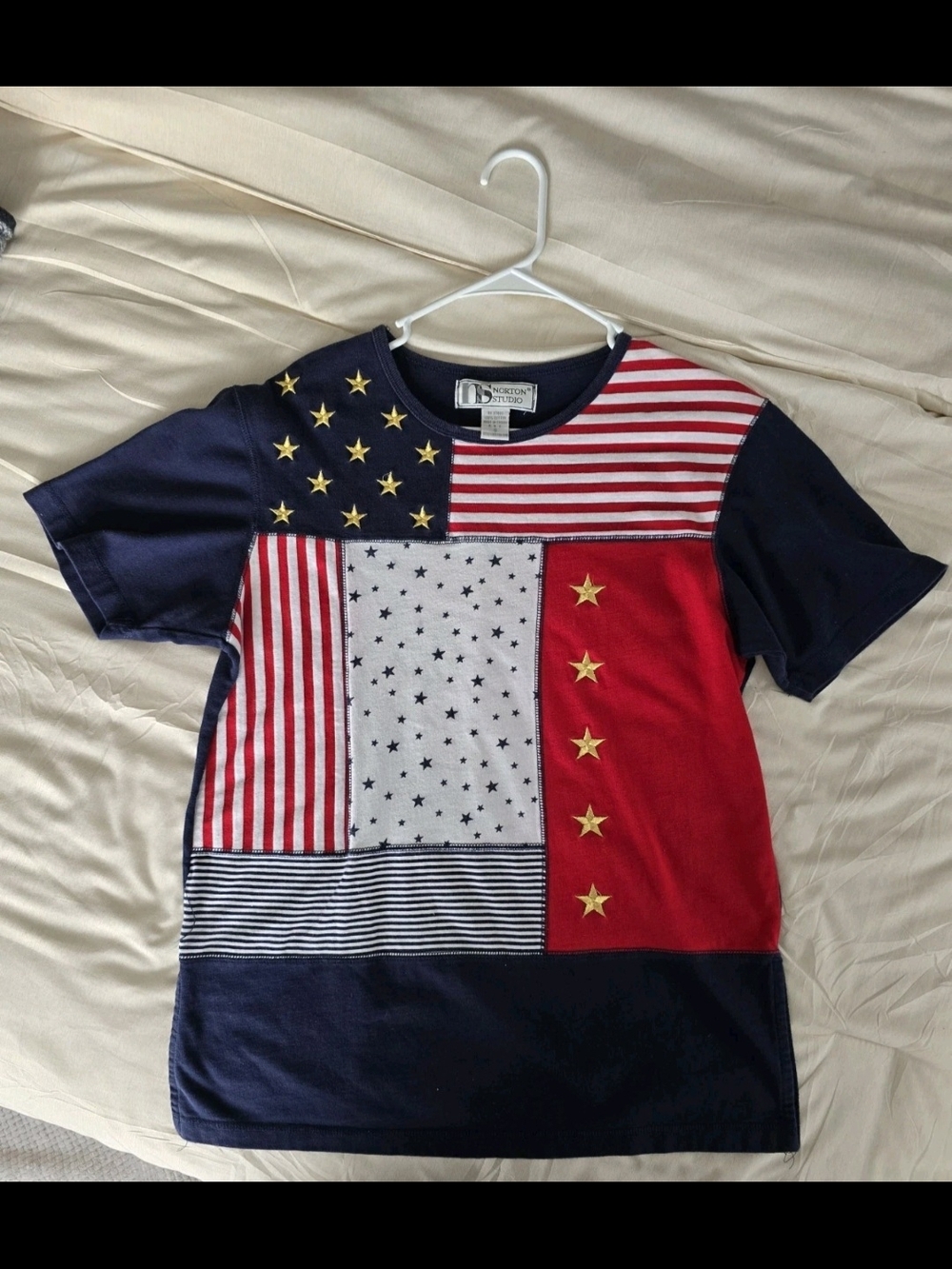 Norton Studios Patriotic/July 4th/Flag/Party/Fireworks Top - US W Sm - Excellent